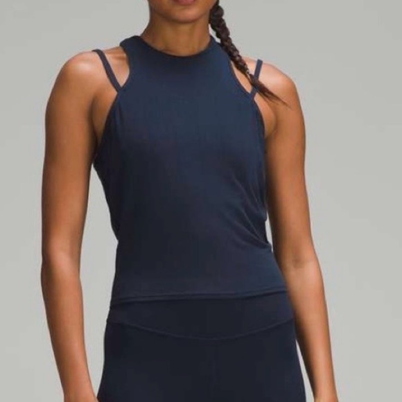 lululemon athletica Tops - lululemon athletica Navy Crop Top